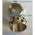 Cojinete con incrustaciones de grafito de aleación de cobre y aceite SAE430B, casquillo de acero esférico de latón de alta calidad, cojinete de bronce liso esférico AB-2